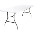 8'X30" Rhinolite Plastic Half Folding Banquet Table H52366
