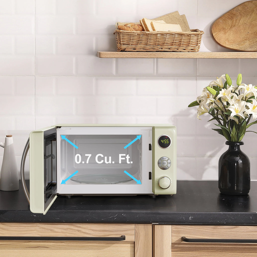 0.7 Cu. ft. 700 Watts Cream Countertop Microwave Oven P382511