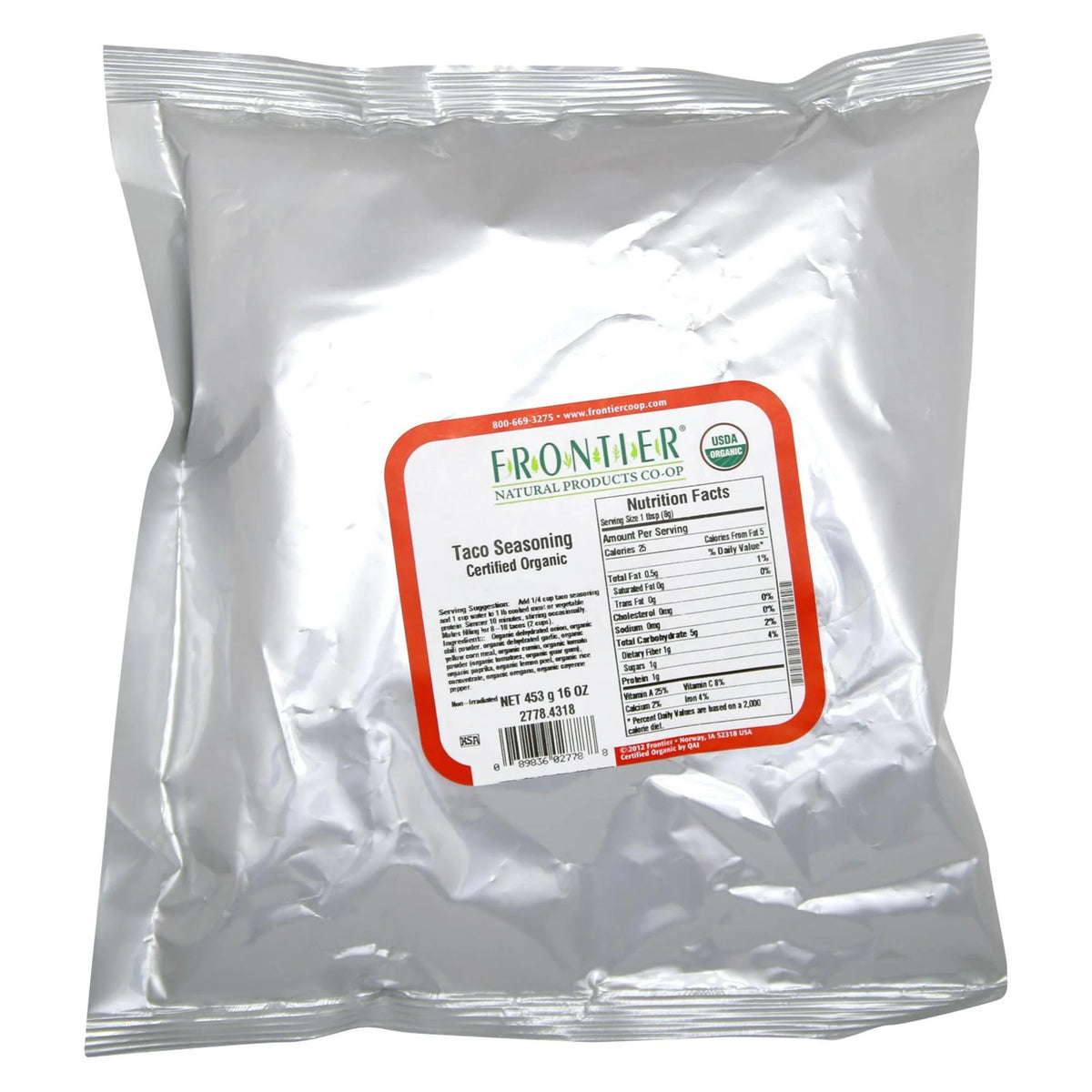 Organic Taco Seasoning, 1 Lb Y302