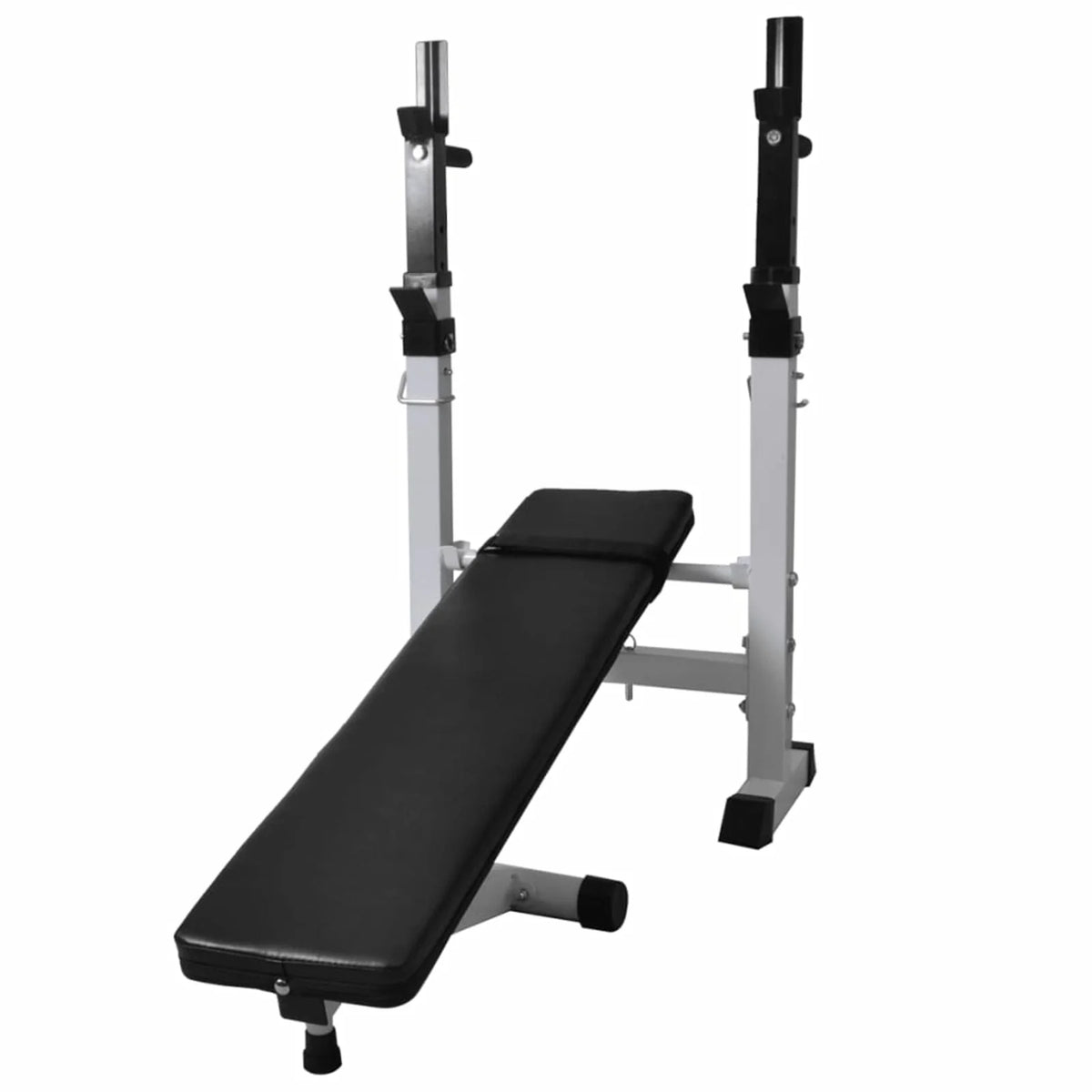 Workout Bench with Weight Rack, Barbell and Dumbbell Set 264.6 lb D9772
