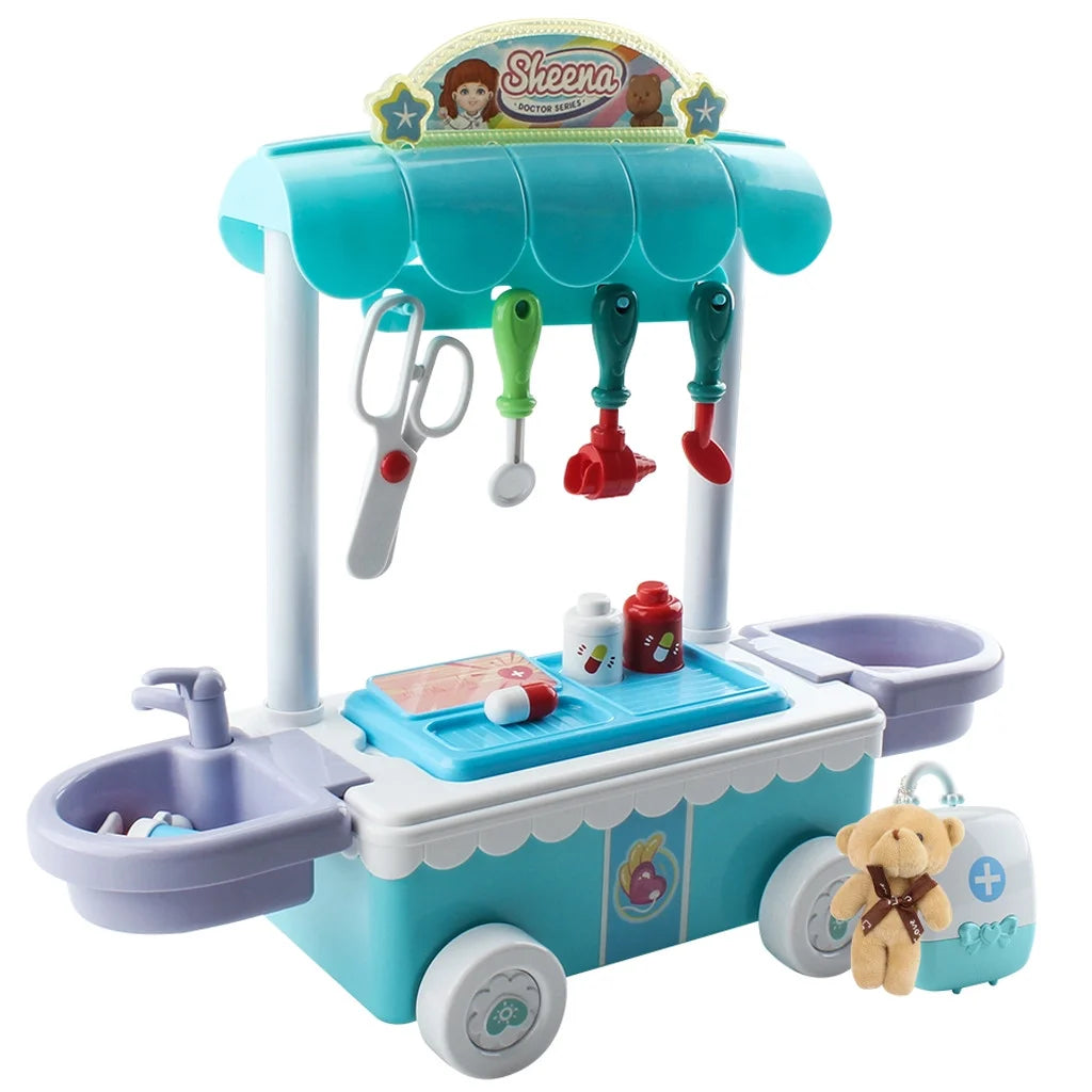 Doctor Kit Surgical Car with Music Kids Play House Educational Role Play Toy H829312