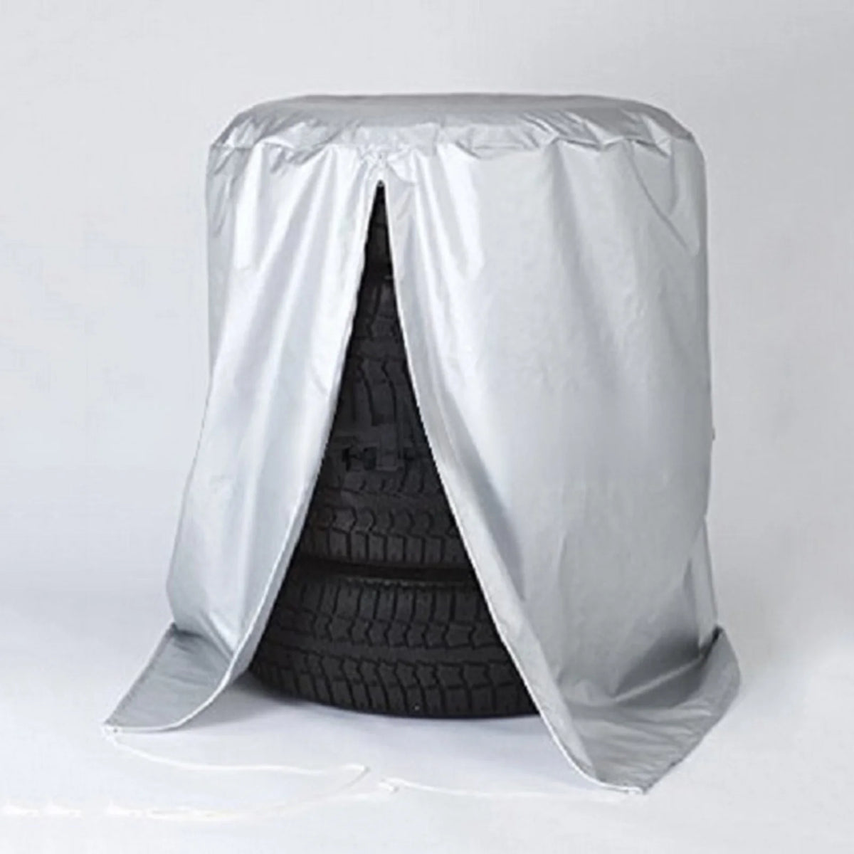Tire Storage Cover for 4 Tires Stacked Large 210D Oxford Cloth Foldable Adjustable Bag Z270