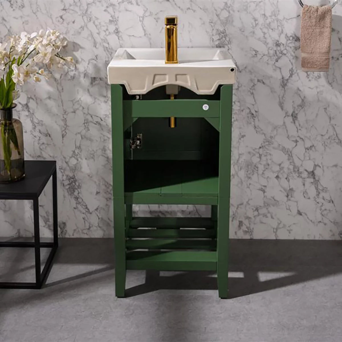 18" Green Sink Vanity P95078
