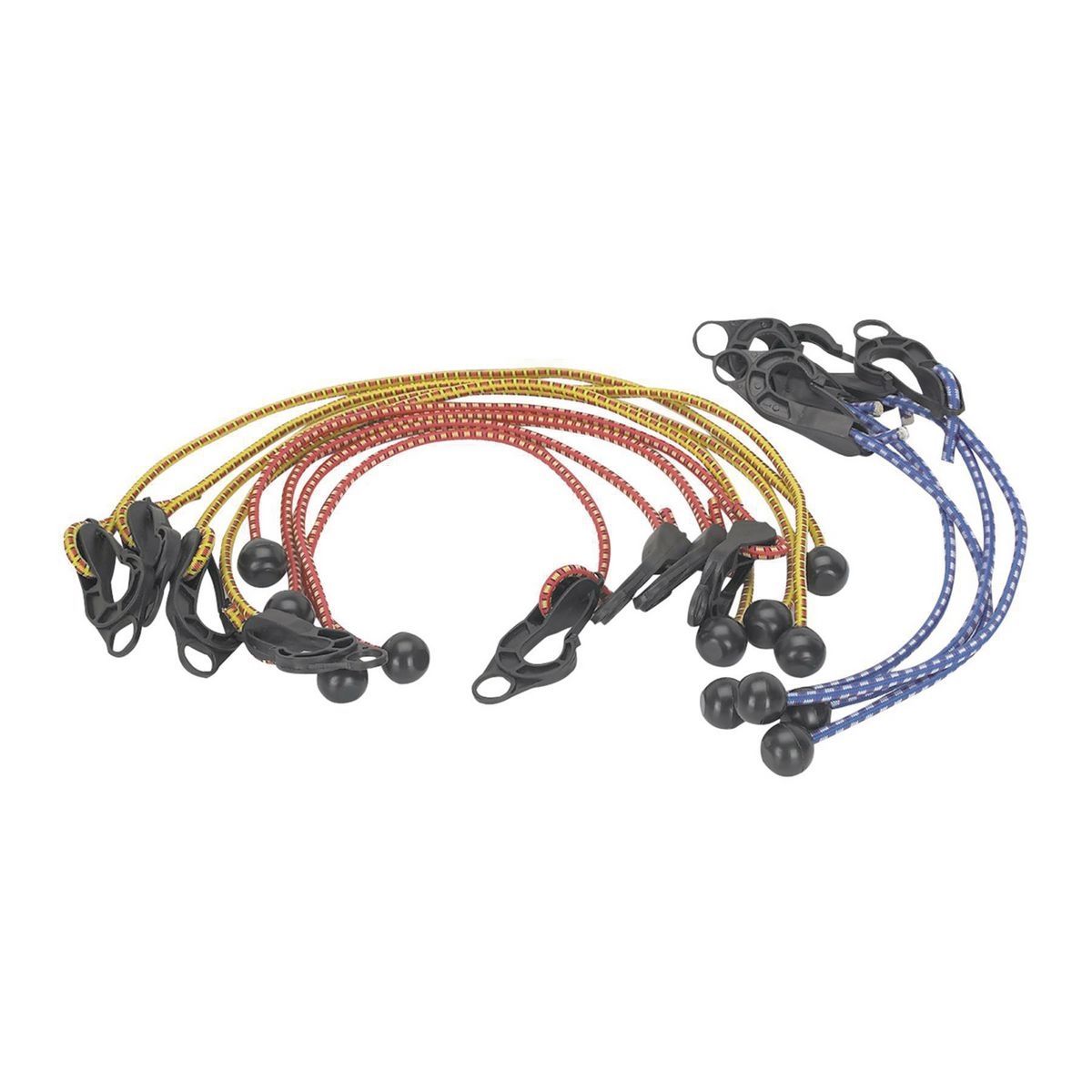 Adjustable Tarpaulin Tie Down Cords, 12 Piece Q1277