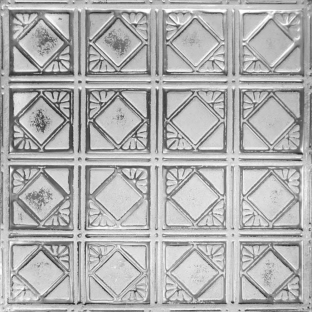 Silver Washed White Backsplash Panels F7118