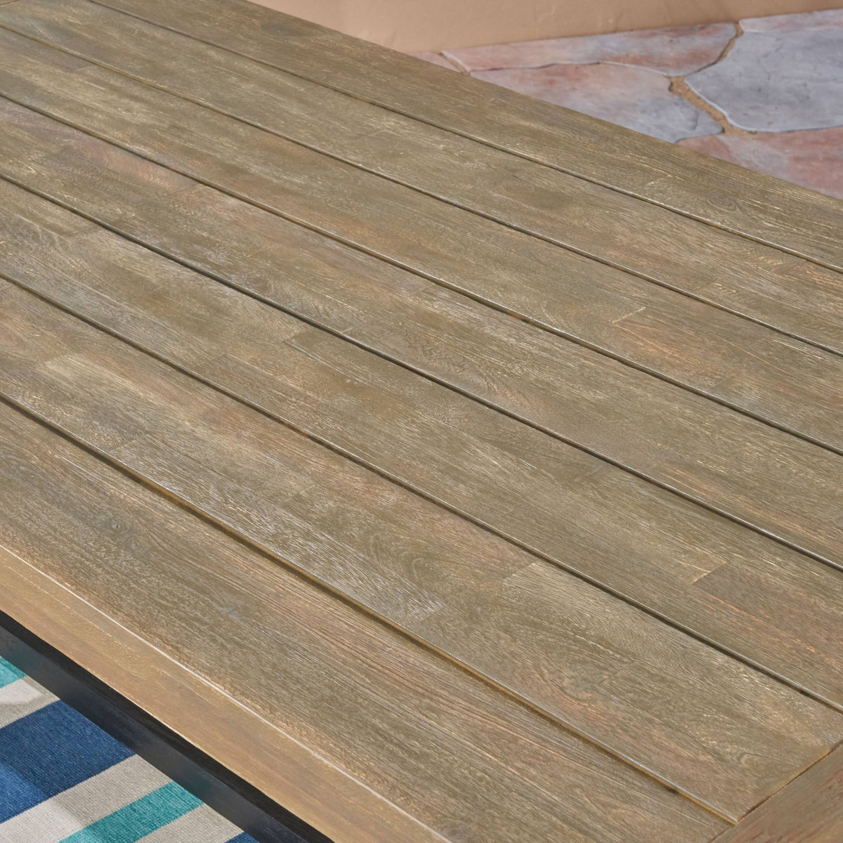 Teak Acacia Wood Dining Table Y37946