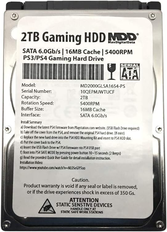 2TB 5400RPM SATA 2.5 Hard Drive A403674