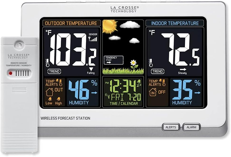 Black Wireless Atomic Digital Color Forecast Station K841