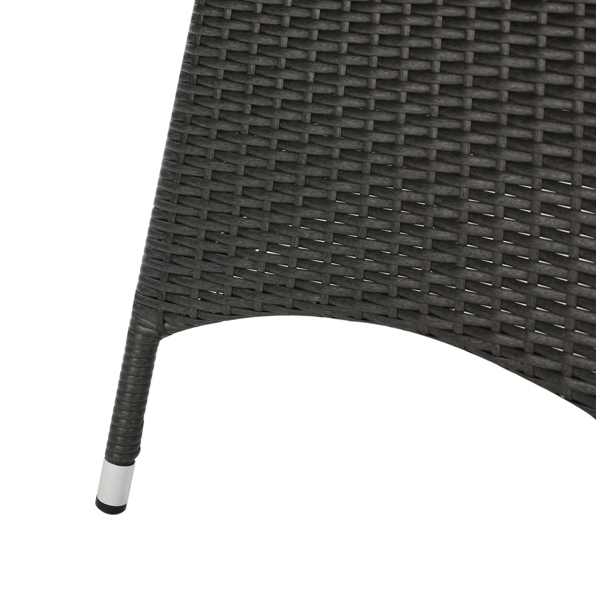 Grey Wicker Round Dining Table W8538