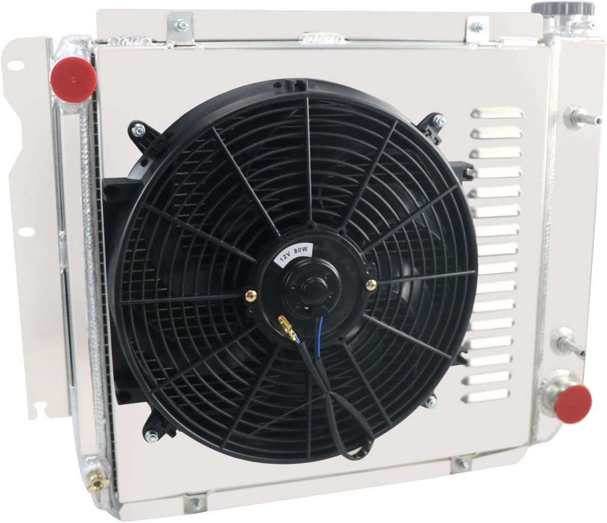 4 Row All Aluminum Radiator with Shroud Fan H438442