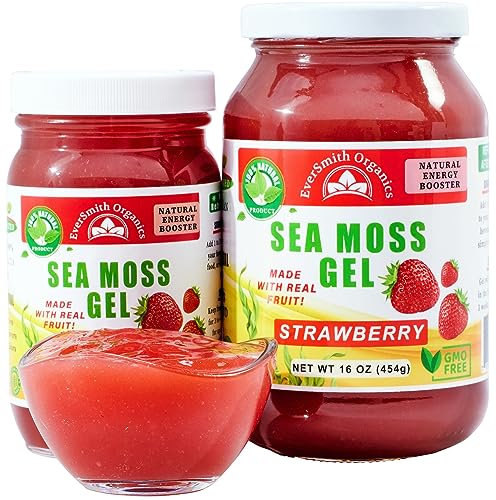 Wildcrafted Irish Sea Moss Gel Strawberry 16 oz N937