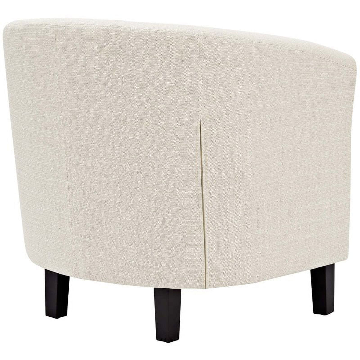 Beige 2 Piece Tufted Polyester Fabric Arm Chair Set Z12273
