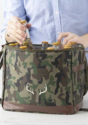 Green 12 Pack Camo Cooler S935