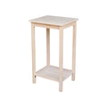 Solid Wood Unfinished Accent Table G775788