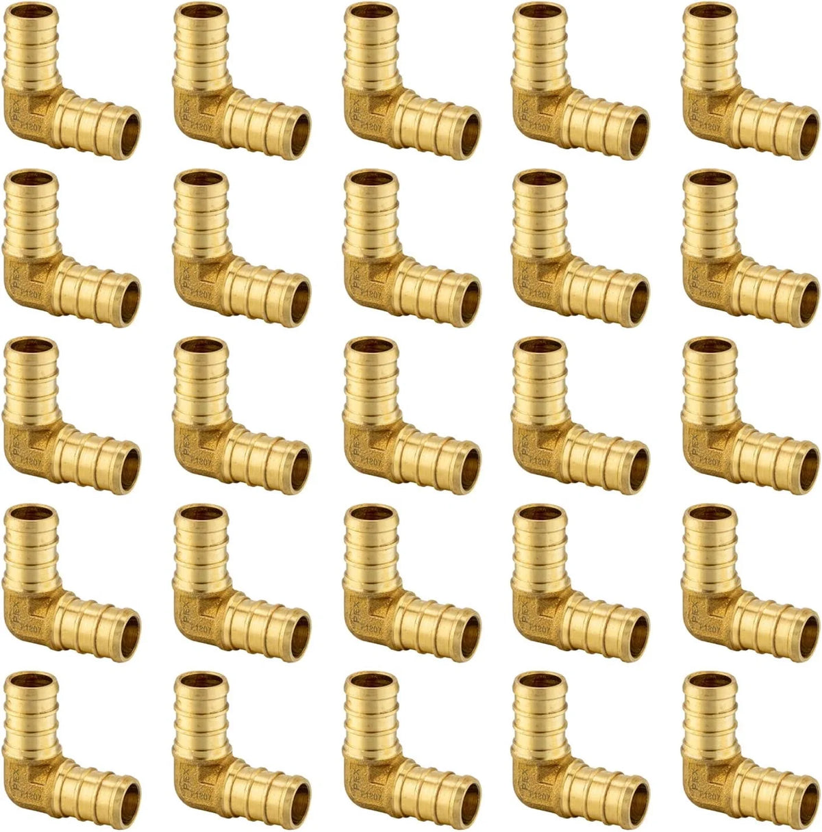 3/4 Inch 90 Degree Elbow Brass Crimp Fitting F856