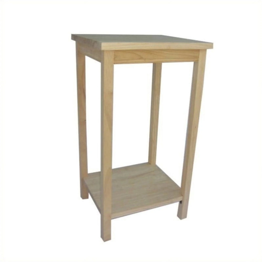 Solid Wood Unfinished Accent Table G775788