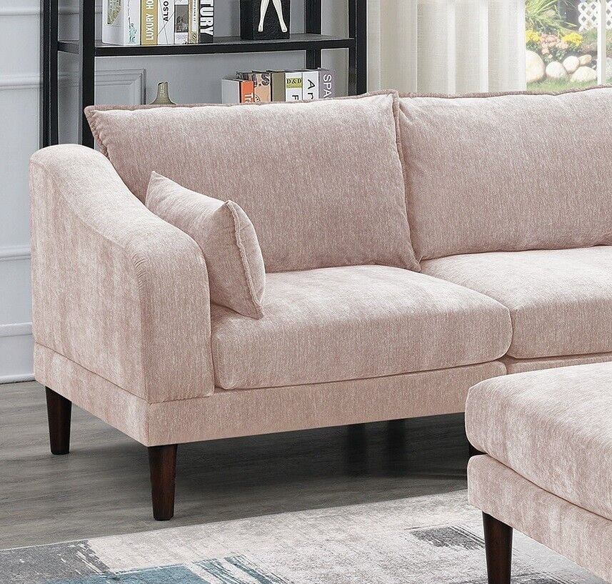 5pc Modular Sofa Set with Armless Chair Corner Wedge Ottoman O45891