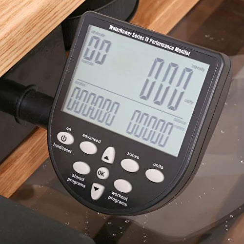 Natural Ash Wood Rowing Machine with S4 Monitor P812430