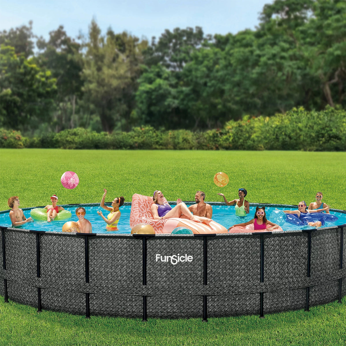 24' x 52" Round Above Ground Swimming Pool V310529