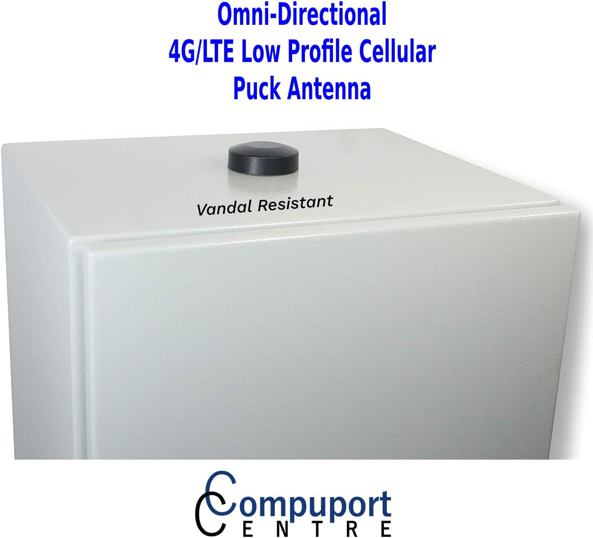 5G LTE Puck Antenna MIMO Omni-Directional with Dual-Diversity SMA Male Connectors with 15′ Cables, Pack of 2 K662236