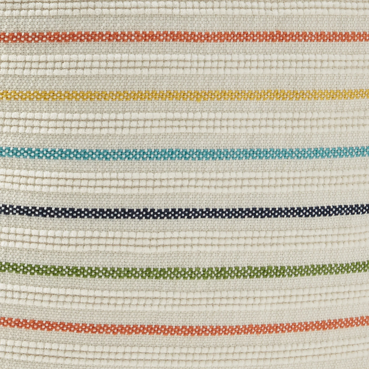 Stripe Outdoor Pouf, 16", Multi-Color U251401