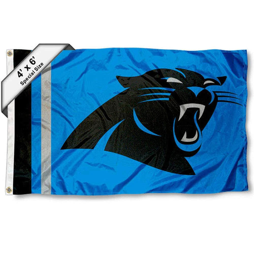 Carolina Panthers 4 x 6 Foot Flag Y537