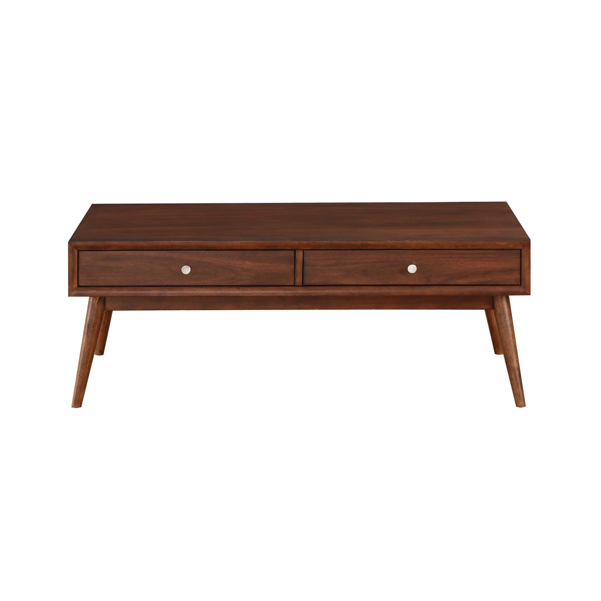 1 Pc Brown Wood Coffee Table with 2 Drawers B350