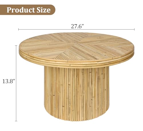Round Rattan Coffee Table S3324