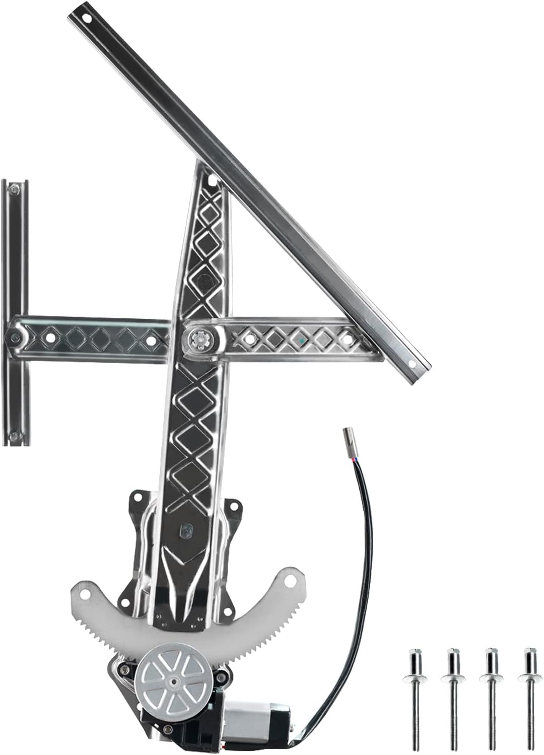 Electric Power Window Regulator with Motor Front Right Passenger Side Pack of 2 L70885