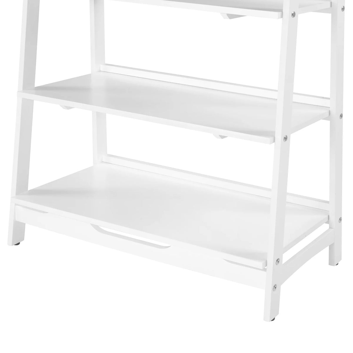Mid Century White Shelving Unit C383605