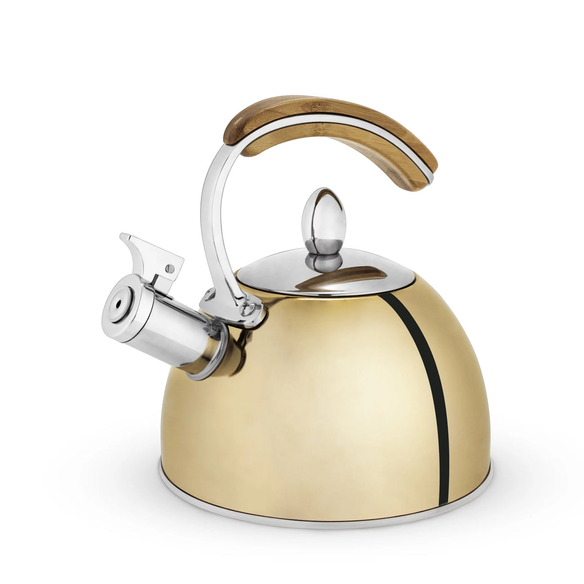 Gold Stainless Steel Whistling Tea Kettle L302