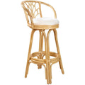 Swivel Rattan Counterstool in Natural Finish P69255
