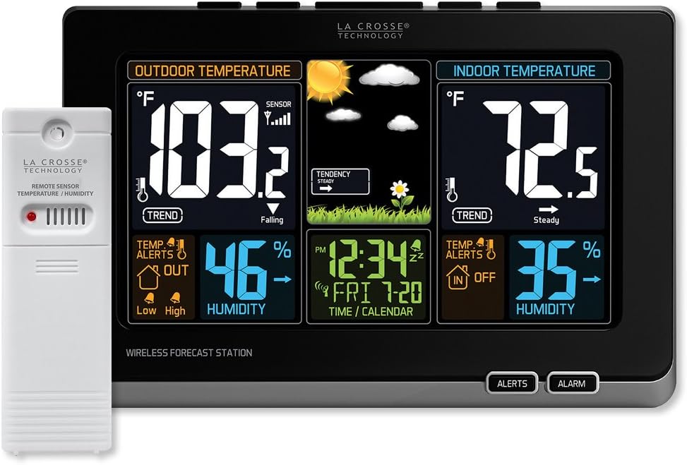 Black Wireless Atomic Digital Color Forecast Station K841
