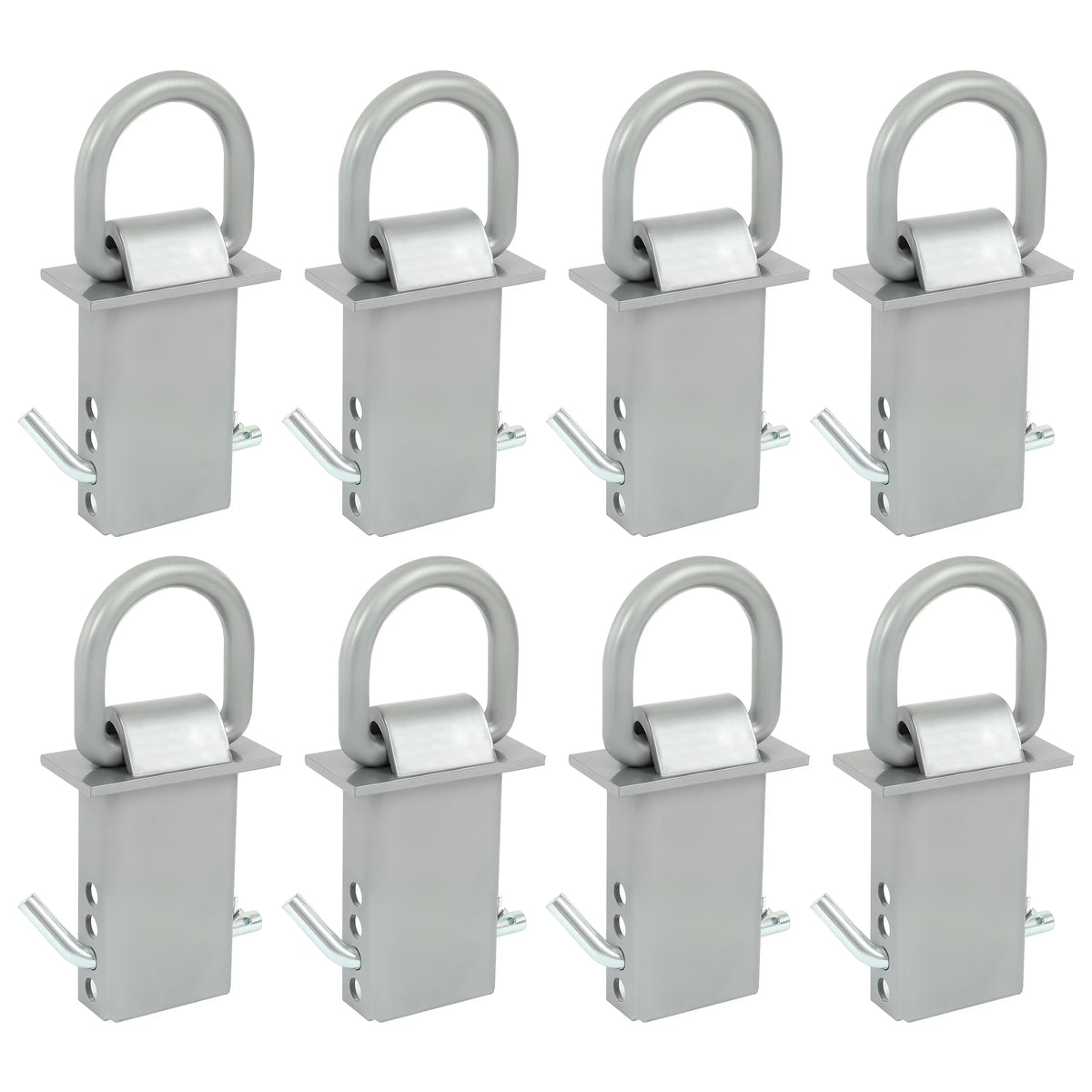 8 Pcs Removable Trailer Stake Pocket Tie Down D Ring Zinc Coated 5400 Lbs Load Limit N774342