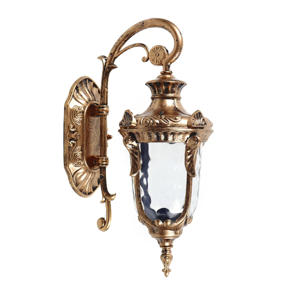 Antique Wall Light Lantern Sconce Glass Lampshade D47183