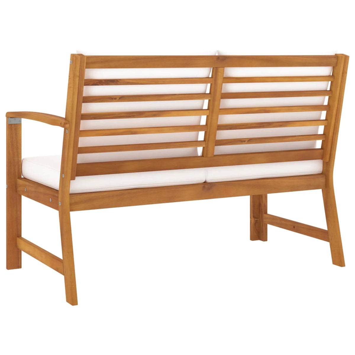 45.1" Acacia Wood Patio Bench with Cushion W64519