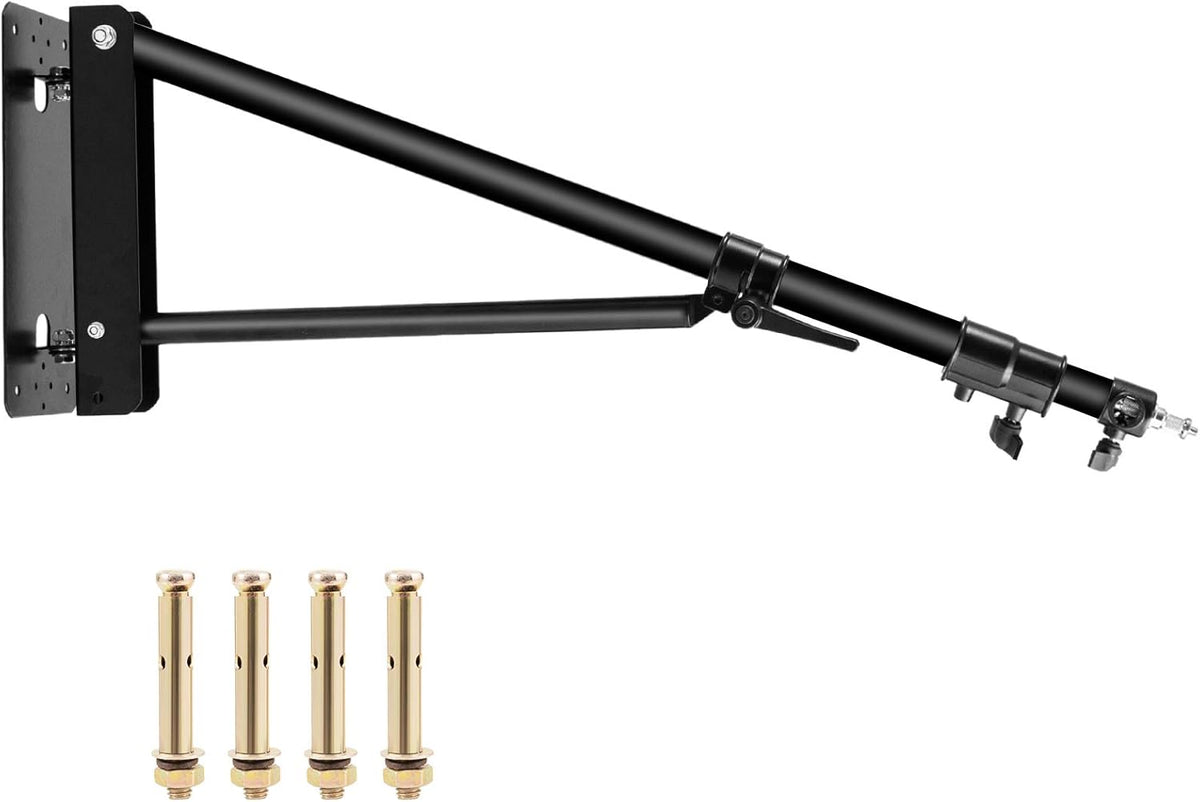 Wall Mount Boom Arm with Triangle Base, Adjustable Camera Mount W96860