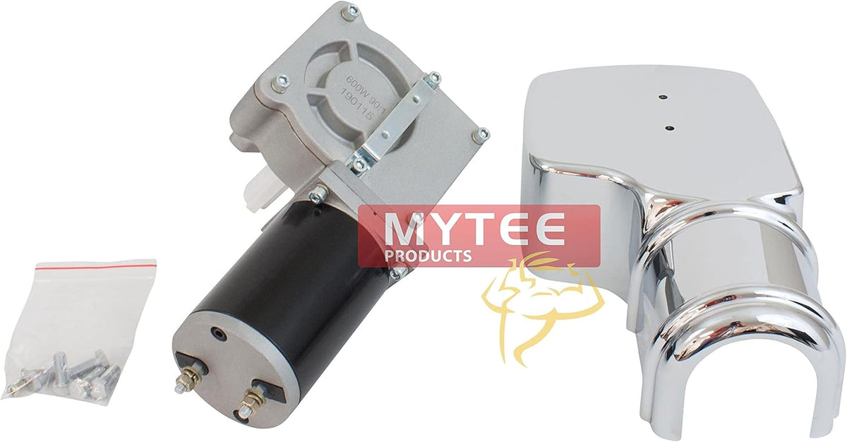 1200W 90:1 Tarp Motor with Chrome Cover 12VDC / 52 AMPS / 42 RPM T3613