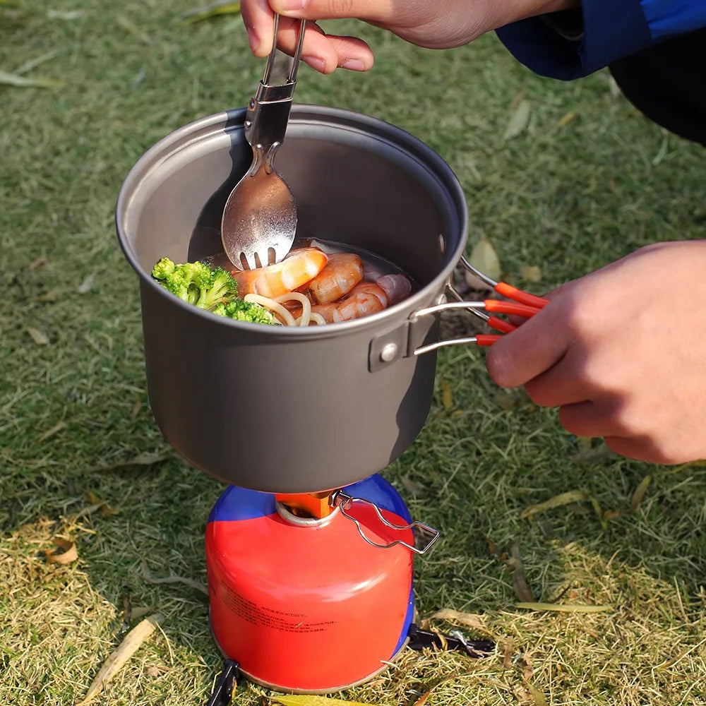 Camping Cookware Set with Cooking Pots S486936