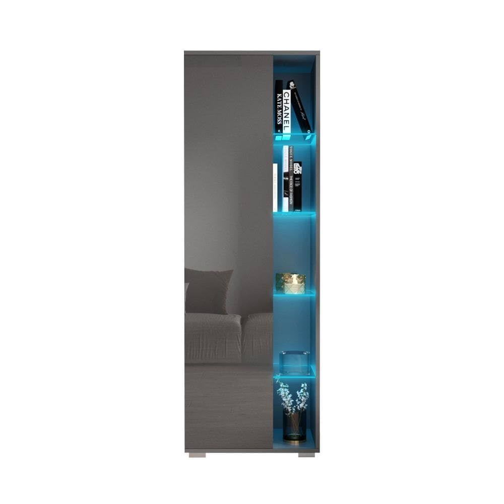 Gray Bookcase D966