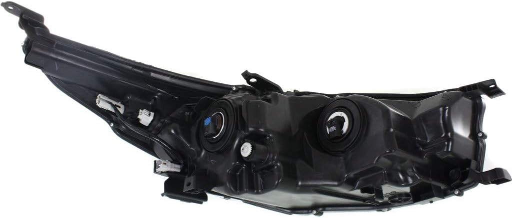 Smoked Chrome Headlight Assembly Pair for Toyota Highlander/Hybrid 2014-2015 K75702