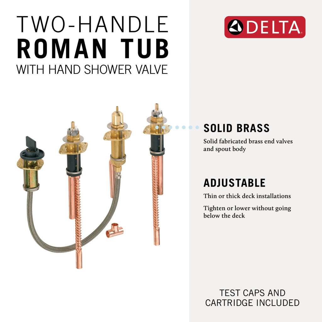Two Handle Flexible Mount with Hand Shower K2499