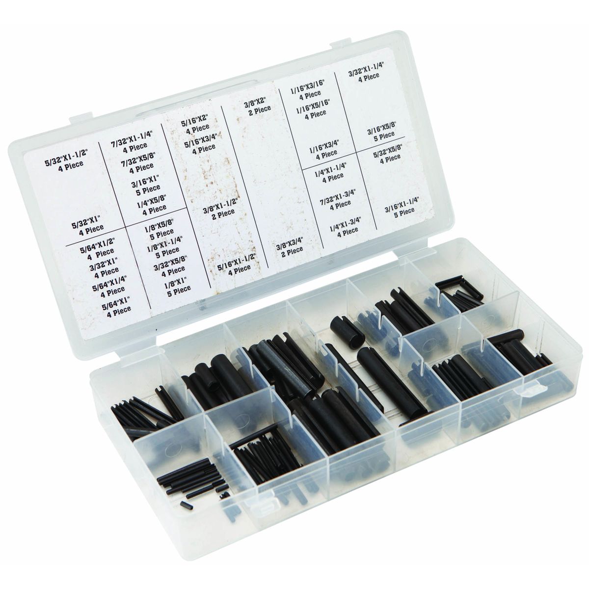 Roll Pin Assortment, 120-Piece B65466