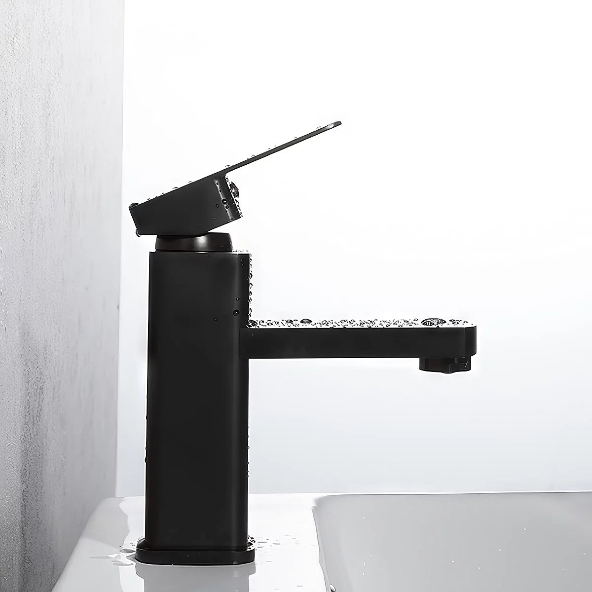 2Pack Single Handle Black Bathroom Sink Faucet J897186