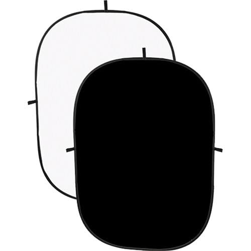 Collapsible Background 5 x 7' Black/White E837