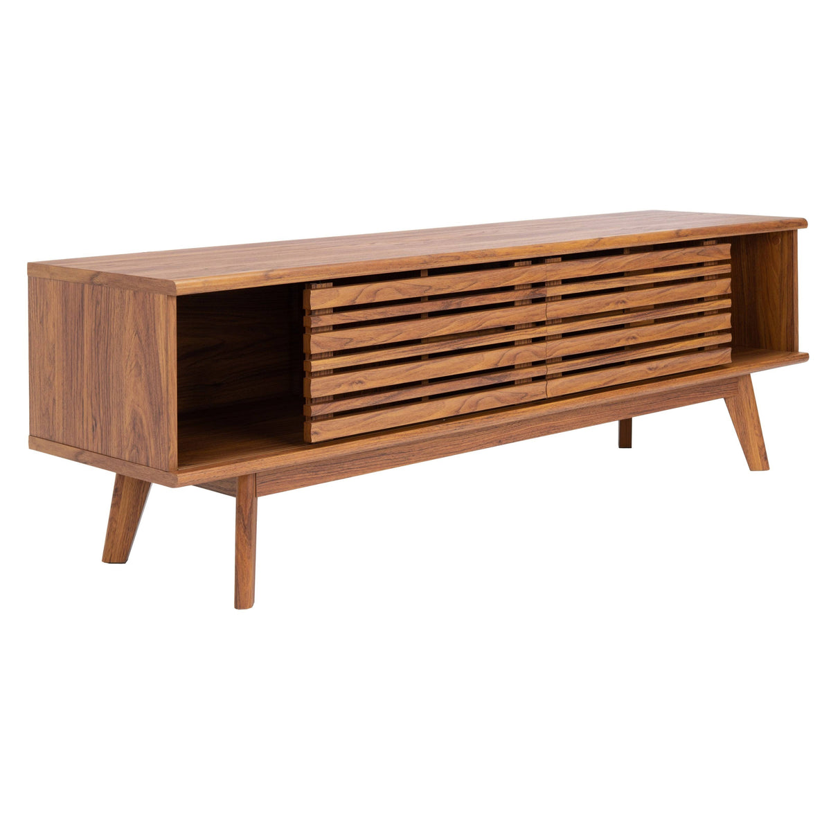 Walnut 2-Shelf Media Stand M408487