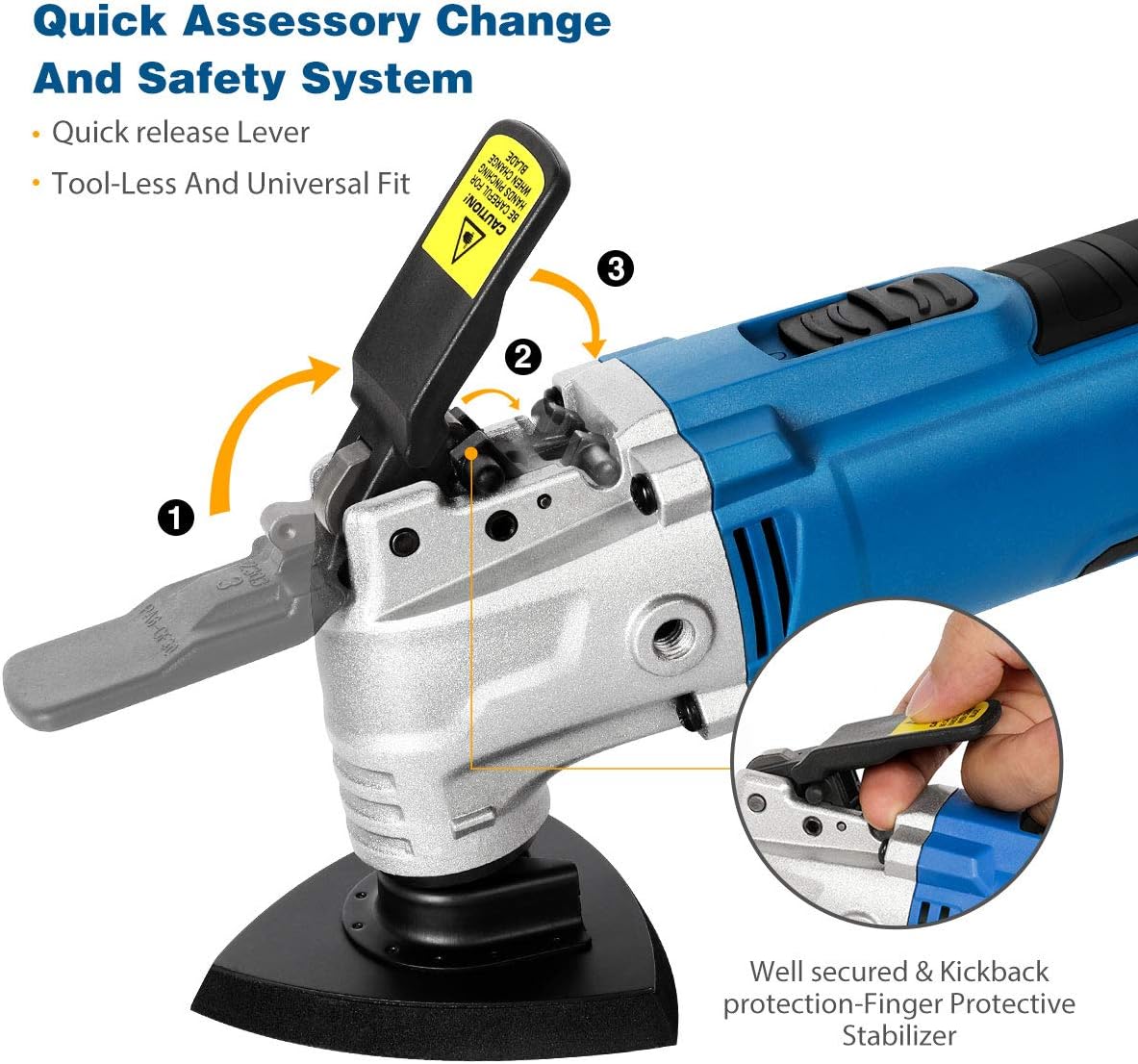 Oscillating Multi Tool with 35 Pc Accessories, Pack of 2 I982