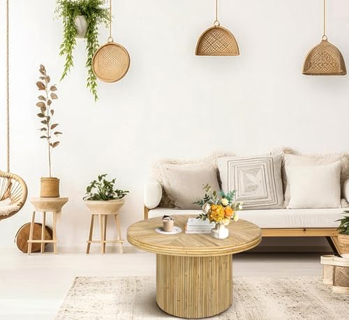 Round Rattan Coffee Table S3324