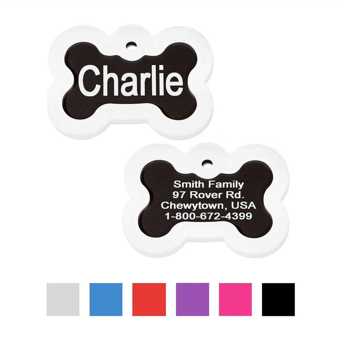 Anodized Aluminum Personalized Dog ID Tag O66153
