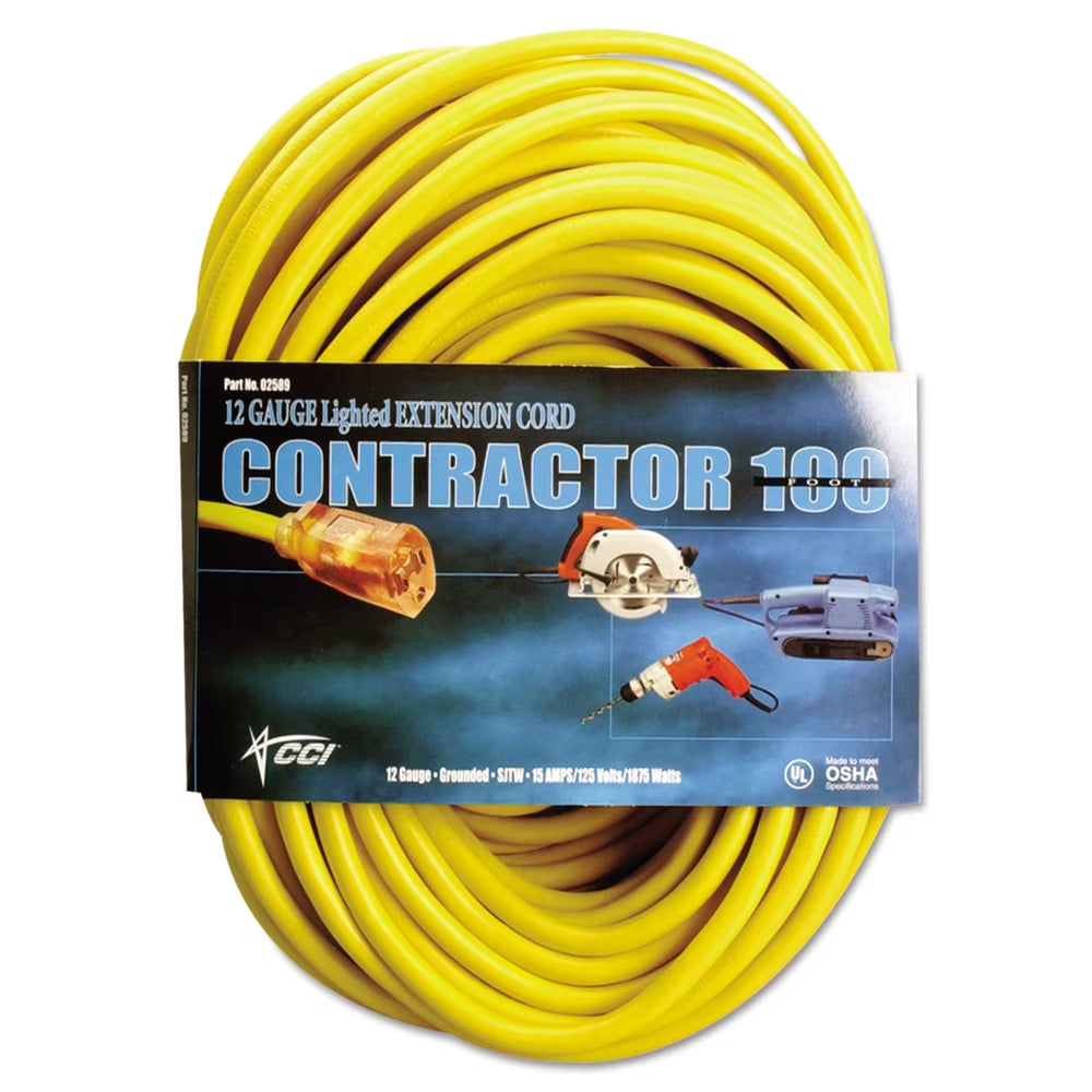 50' Yellow Extension Cord F2363